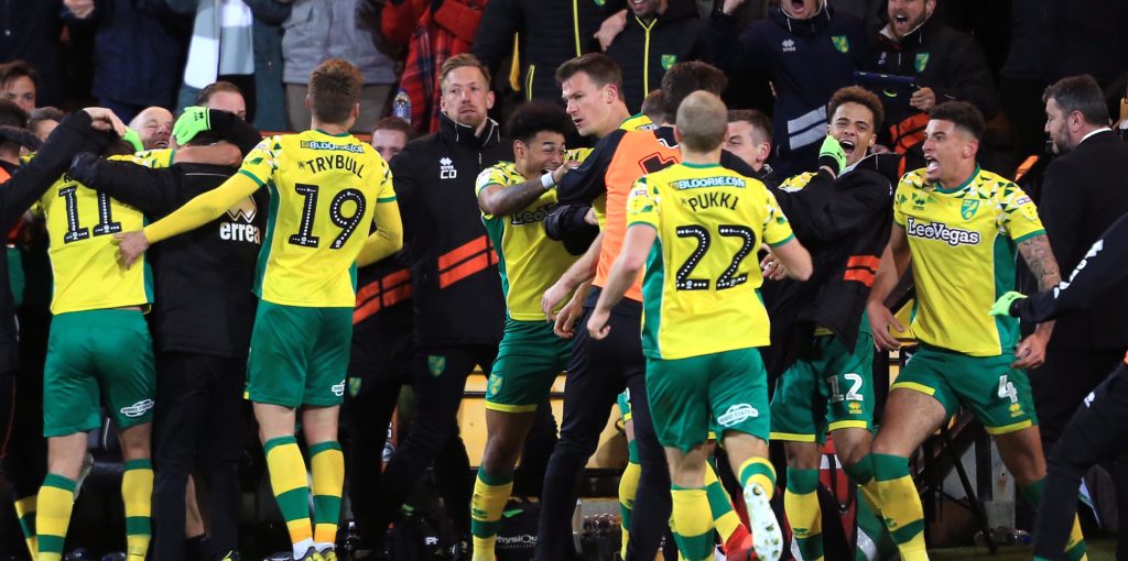 These Norwich fans are confident of a win against Newcastle