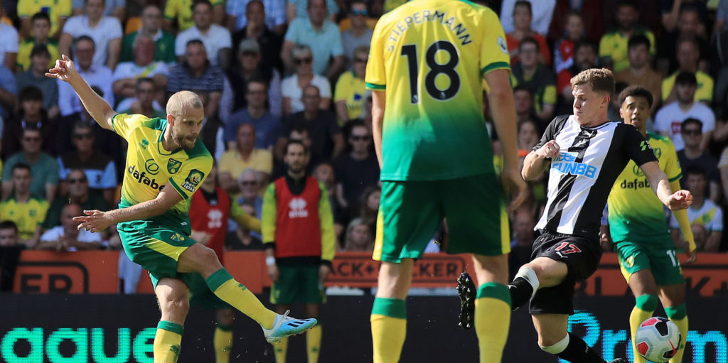 These Norwich fans react to Pukki challenge in Newcastle clash