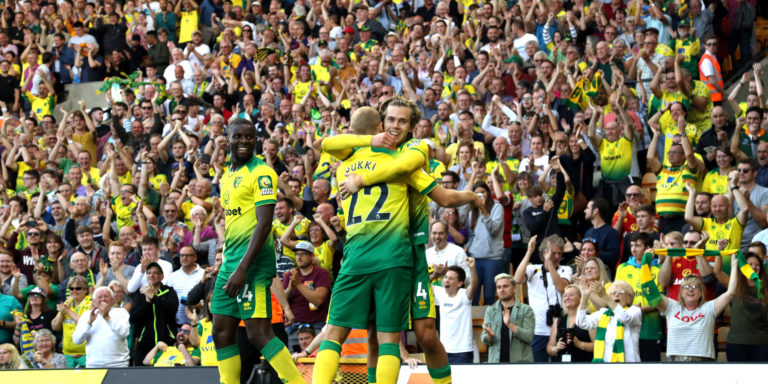 These Norwich fans react to brilliant clips from Manchester City win