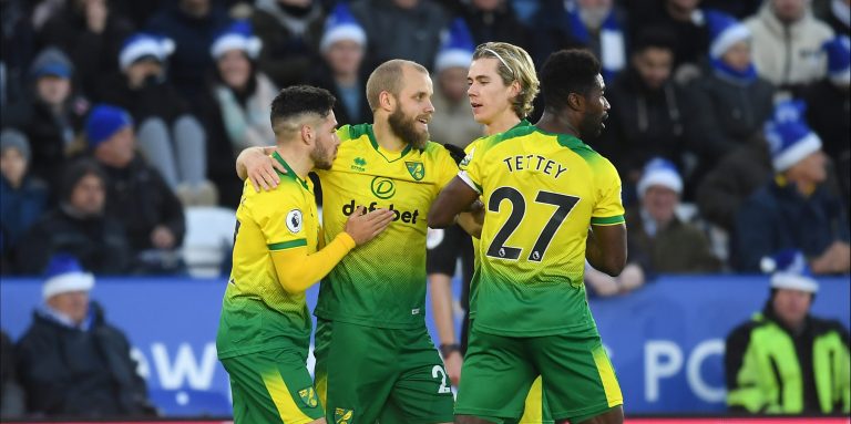 Norwich fans react to Pukki’s goal against Leicester