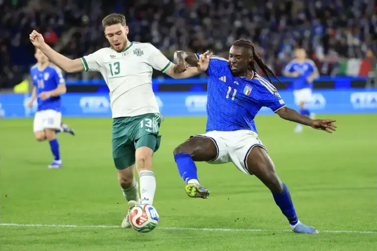 Italy 2, Northern Ireland 0: McConville emerges from World Cup exit with huge credit
