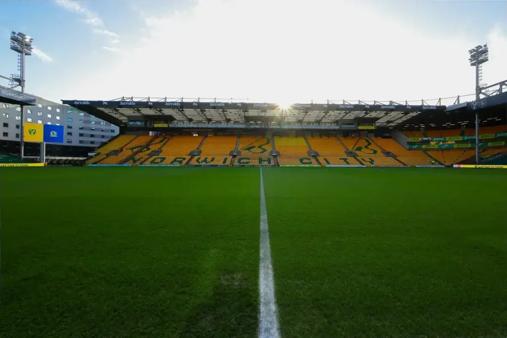Christos Tzolis playing for Norwich City, linked with a move to Arsenal