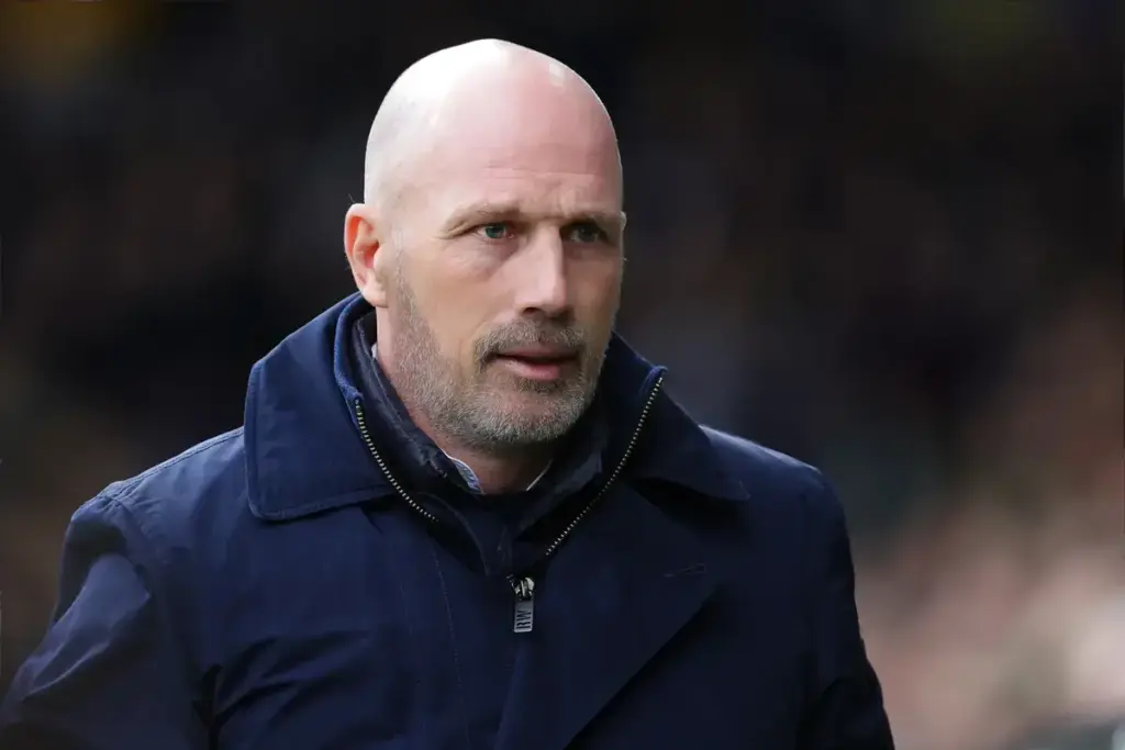 Philippe Clement head coach of Norwich City during the EFL Sky Bet Championship match between Norwich City and Portsmouth at Carrow Road, Norwich, UK on 3 April 2026.